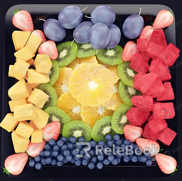 Modern fruit plate model