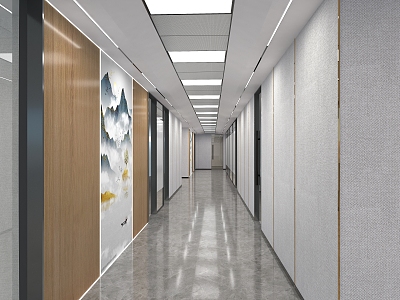 Modern Corridor Maternal and Child Hospital Gate Entrance Ward Pickup Room Waiting Hall Waiting Room Corridor Rest Area Dean's Room Yuezi Center model