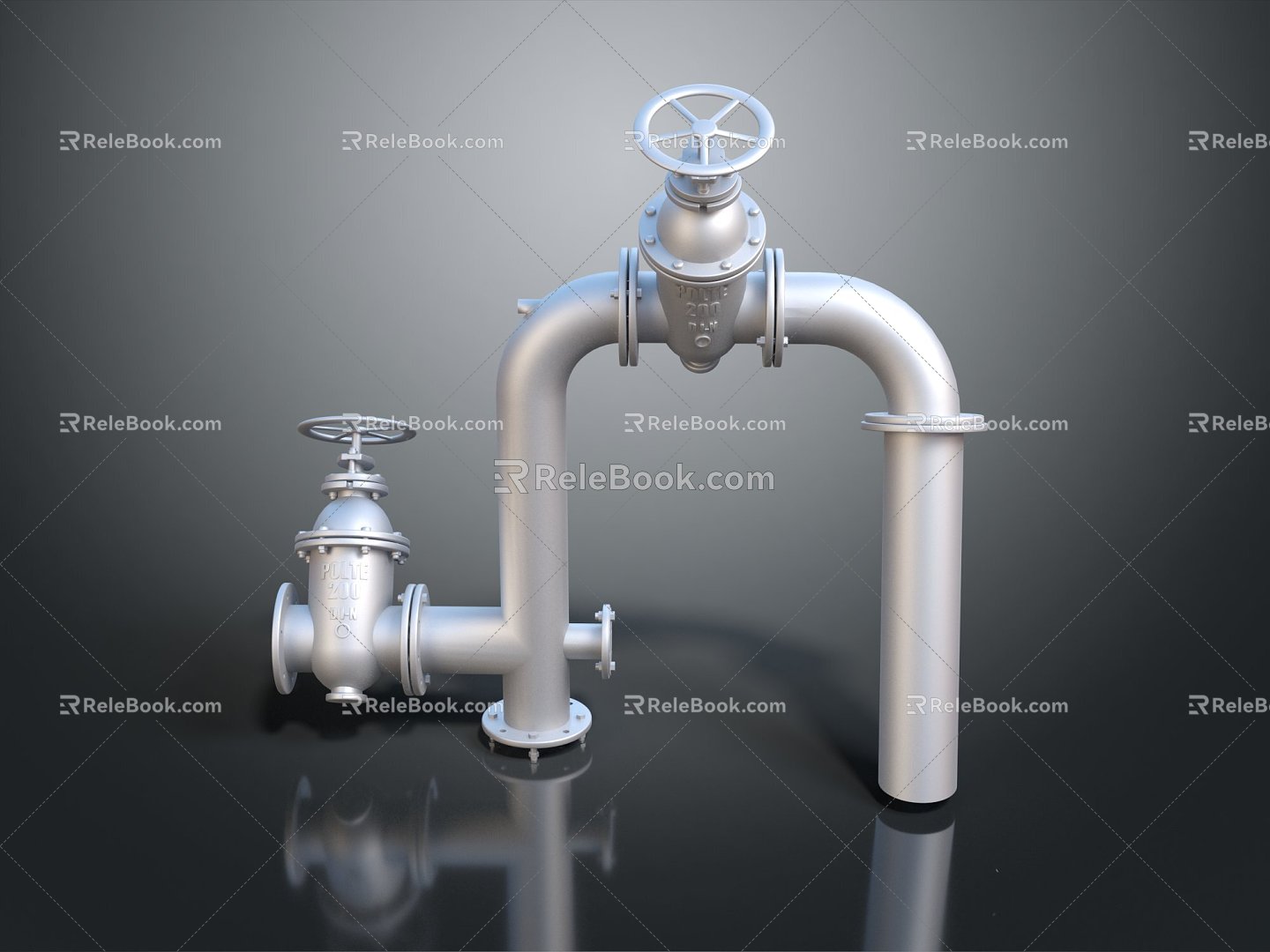 modern water pipe pipe valve iron pipe model