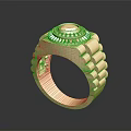 Luxury Gold Ring Featuring Central Diamond And Elegant Textured Band Design Details