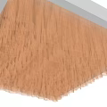 Modern Ceiling Design With Layered 3D Textured Structure And Integrated Lighting