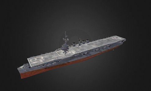 modern warship destroyer weapon ship cruiser ship 3d model