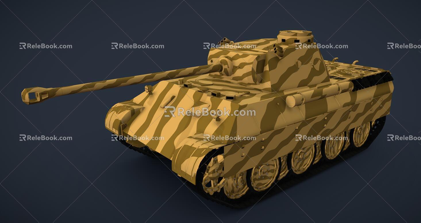 Tank Cartoon Tank Hand Painted Tank 3d model