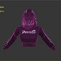 Black Cropped Hoodie With White Graphics And Checkered Sleeves For Casual Wear