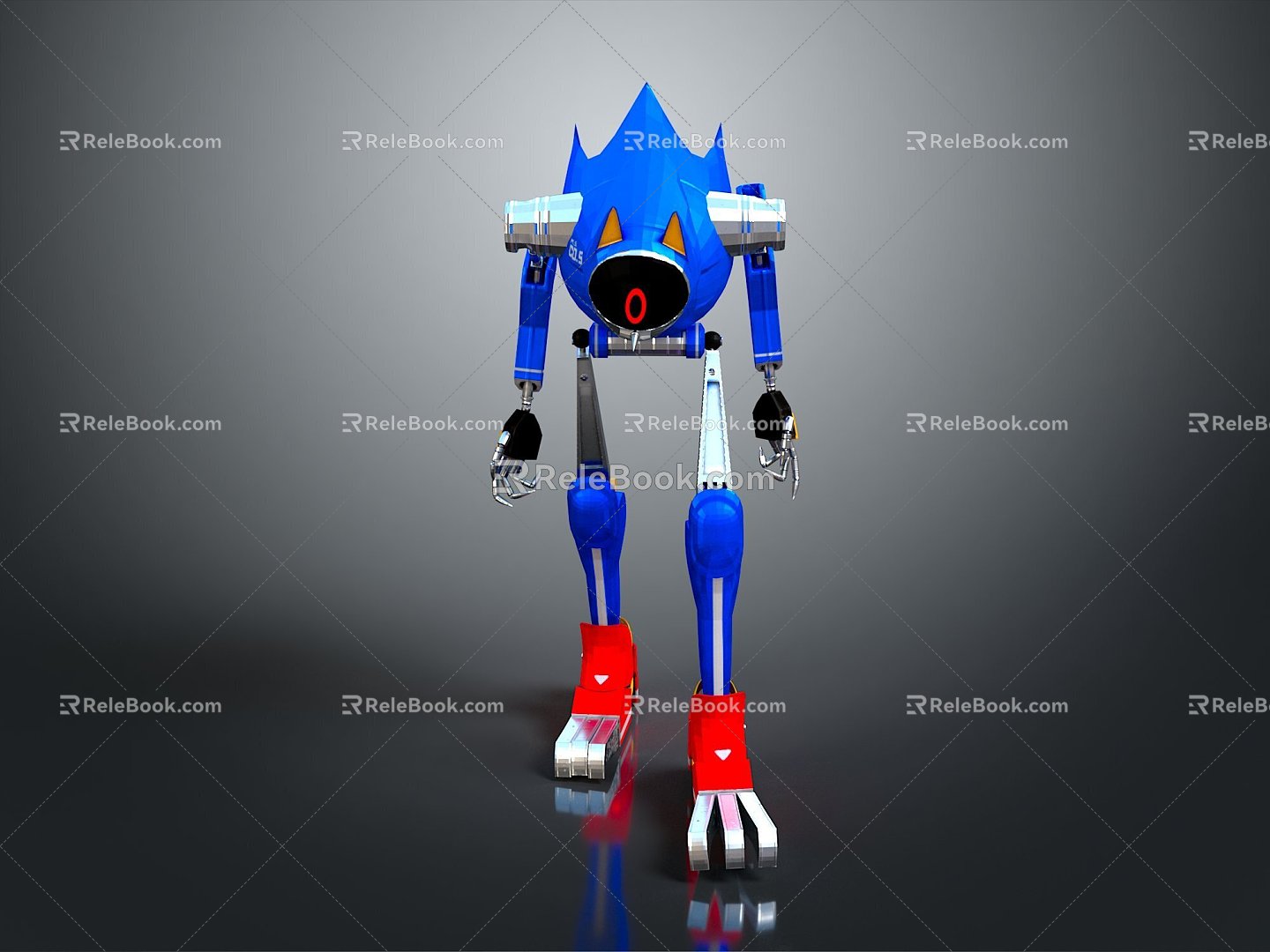 Robot Robot Assistant Small Robot Robot Butler Robot Butler Figure Game Figure 3d model