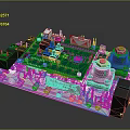 Computer Circuit Board Featuring Green PCB Electronic Components Black Capacitors White Labels and Connectors