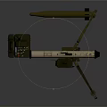 Portable Military Missile Launcher With Tripod Stand And Control Unit