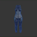 Modern Fashion Bodysuit With Decorative Geometric Pattern And Colorful Stitching Details