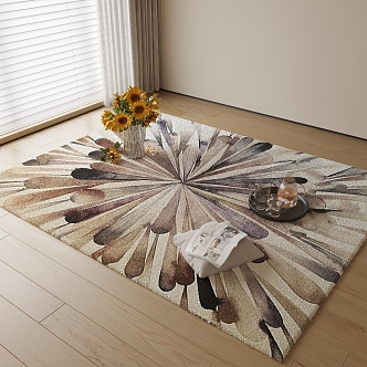 Modern Carpet Decoration 3d model