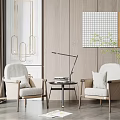 Modern leisure sofa combination leisure chair combination 3d model