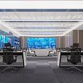 Control Room Command Room 3d model
