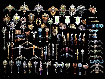 Modern Weapons 3d model Modern Weapons 3d model