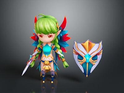 Cosplay Costume COSPLAY Costume Online Game Female Warrior Anime Costume Animation Costume model