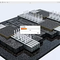 Modern Landscape Tree Pond Square Landscape Square Fountain Yongquan 3d model