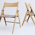 Modern Wooden Leisure Chairs With Gray Padded Seats And Light Wood Frame Design