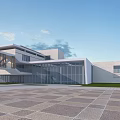 Modern Contemporary House With Large Glass Walls White Exterior Lawn And Water Pool