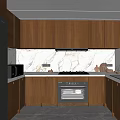 Modern Kitchen Interior Design With Wooden Cabinets Stainless Steel Appliances Black Countertops And Natural Light