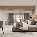 Modern Apartment Living Room Interior With Large Windows White Sofa Pendant Lights And Decorative Shelves