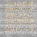 Decorative Alphabet Letters And Numbers Lighting Set For Happy Day Wall Decor