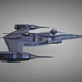 Futuristic Fighter Jet With Twin Engines And Streamlined Sci Fi Design 3D Render 3d model