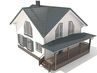 Modern single-family villa single-family villa residence 3d model Modern single-family villa single-family villa residence 3d model