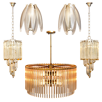 Light Luxury Crystal Chandelier Luxury Crystal Chandelier 3d model