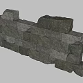 Block Stone Retaining Wall Natural Block Stone Wall Stone Retaining Wall Stone Masonry Stone Block Cubic Stone Combination Landscape Stone 3d model
