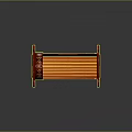Red Wooden Decorative Furniture With Carved Patterns And Curved Traditional Design