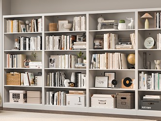 French Simple Bookcase 3d model