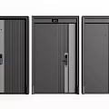 Three Different Modern Security Doors With Sleek Designs And Secure Locks