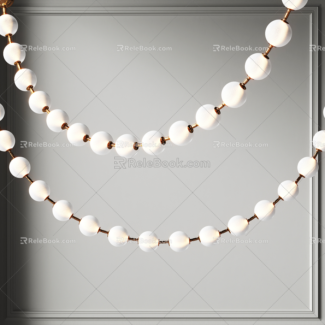 Modern chandelier 3d model