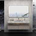 Bathroom Cabinet Wash Table 3d model