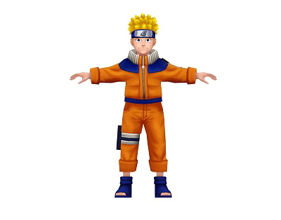Modern game characters Naruto 3d model