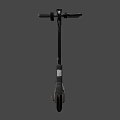Black Electric Scooter With Yellow Wheel Accents And Modern Urban Design