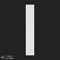 White Wall with Repeated Wavy Patterns in Central Area Against Black Background
