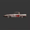 Vintage Rusty Car With Snow Covered Body And Classic Sleek Design