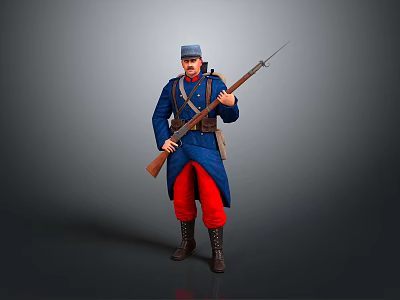 Modern Soldier World War II Soldier World War II German Soldier World War II German Army 3d model