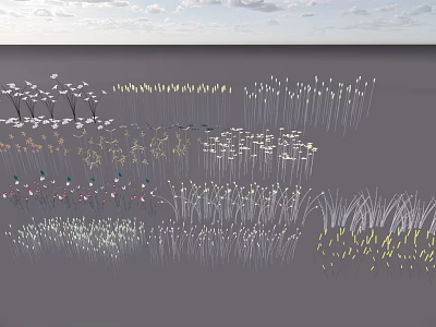 Various Outdoor Lights With Different Designs For Garden Lawn Decoration 3d model