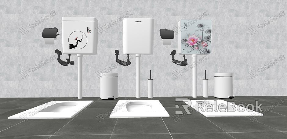 Modern Squat Toilet Bathroom Supplies Combination model