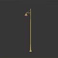 Modern Architectural Street Lamp Design With Metal Pole For Outdoor Lighting Use