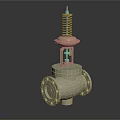 Industrial Valve with Spring Loaded Top and Flange End Connections