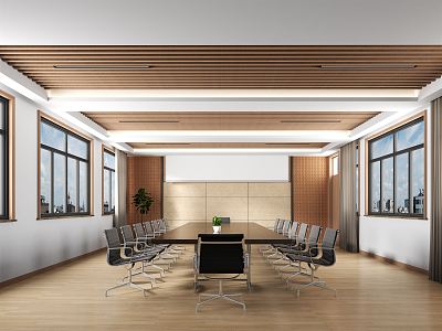 Modern Conference Room 3d model