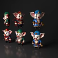 Pig Bajie Tianpeng Marshal Cartoon Pig Bajie Journey to the West 3d model