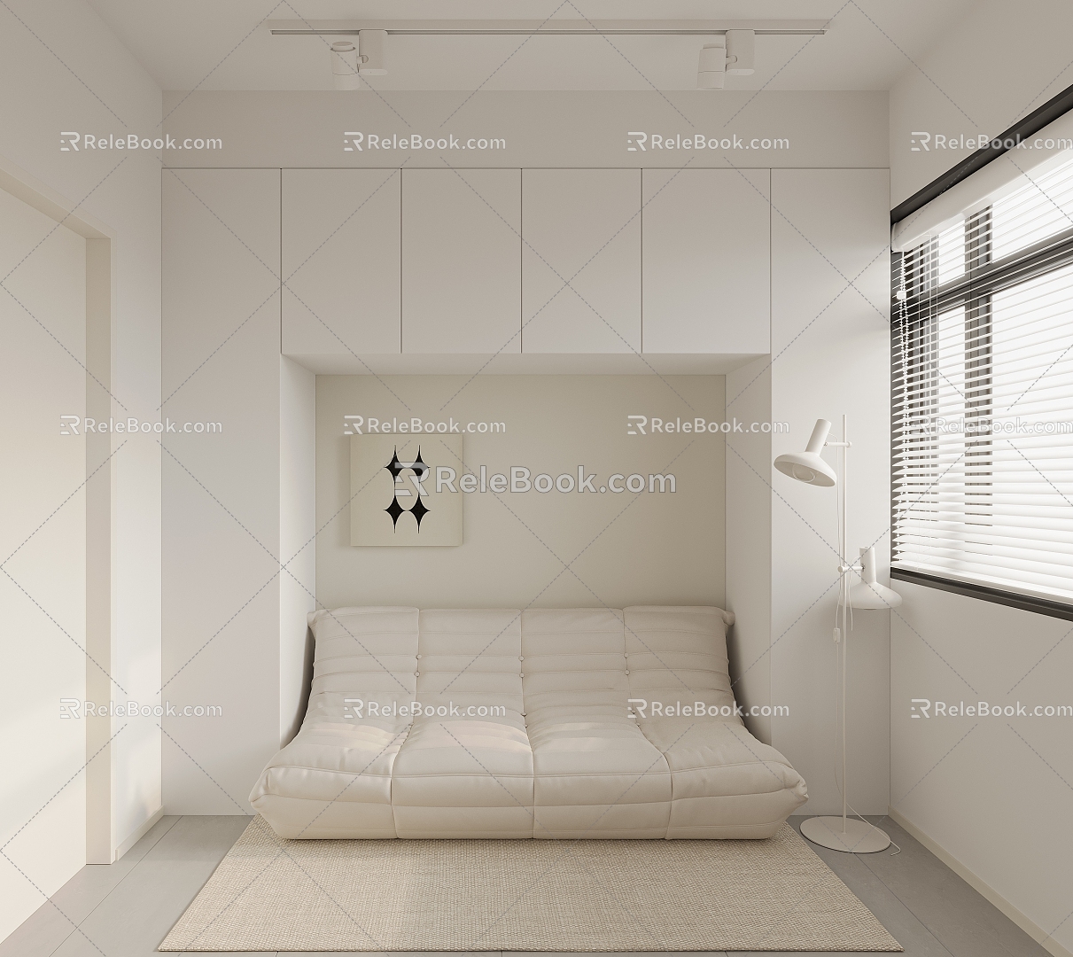 Modern multi-function room 3d model