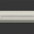 Modern White Air Conditioner Fan With Sleek Grille Design For Home Use