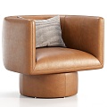 Modern Leisure Chair Fabric Leisure Chair Fashion Leisure Chair Pillow 3d model