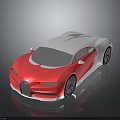 Modern Pink And White Luxury Super Car With Streamlined Body And Reflective Surface
