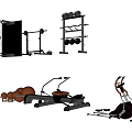 Essential Home Gym Sports Equipment With Dumbbells Barbells Exercise Balls And Machines
