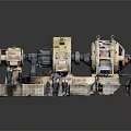 Modern generator gasoline generator diesel generator household generator 3d model