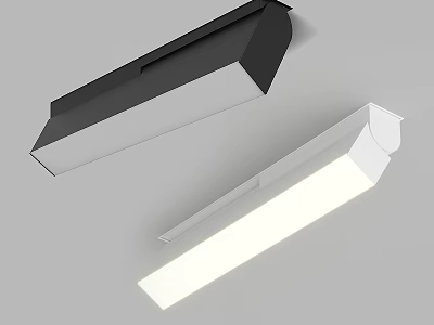 Stylish Modern Black White Downlights Spotlights Indoor Lighting Fixtures 3d model